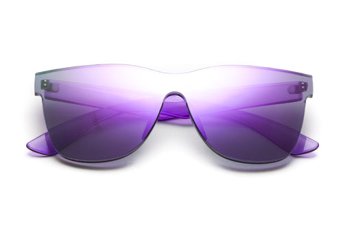 Billie Rimless Wayfarer Sunglasses