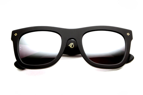 Palms Sunglasses (Matte Black/Silver Mirror)
