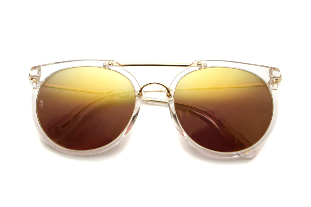 Stateline Sunglasses (Clear/Gold Mirror)
