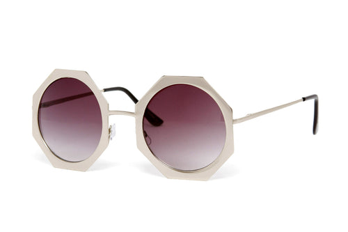 Sheela Octagon Metal Sunglasses